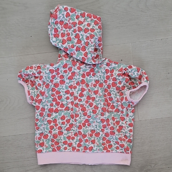 Juicy Couture Pink Strawberry Print Hoodie and Shorts Size 3T Kids Girls Toddler - Picture 13 of 15